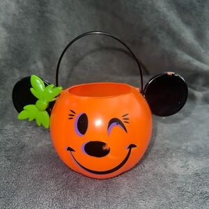 Disney Parks Minnie Mouse 4” Wicked Spooky  Halloween Pumpkin Candy Bucket 2021